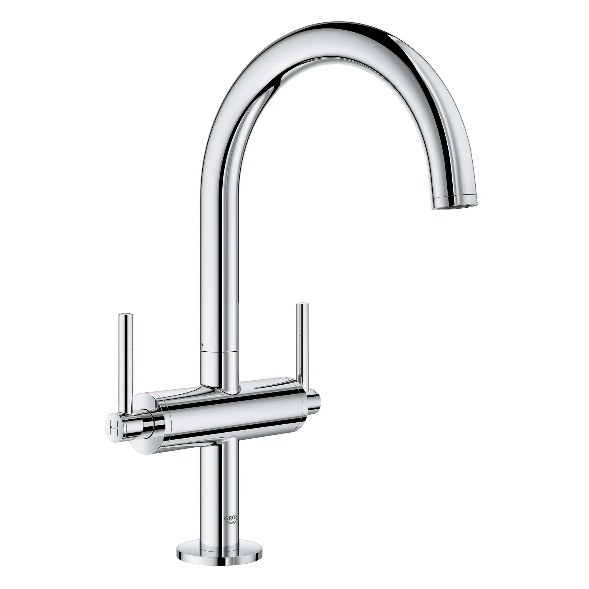 Single Hole Two-Handle L-Size Bathroom Faucet 1.2 GPM - Image 3