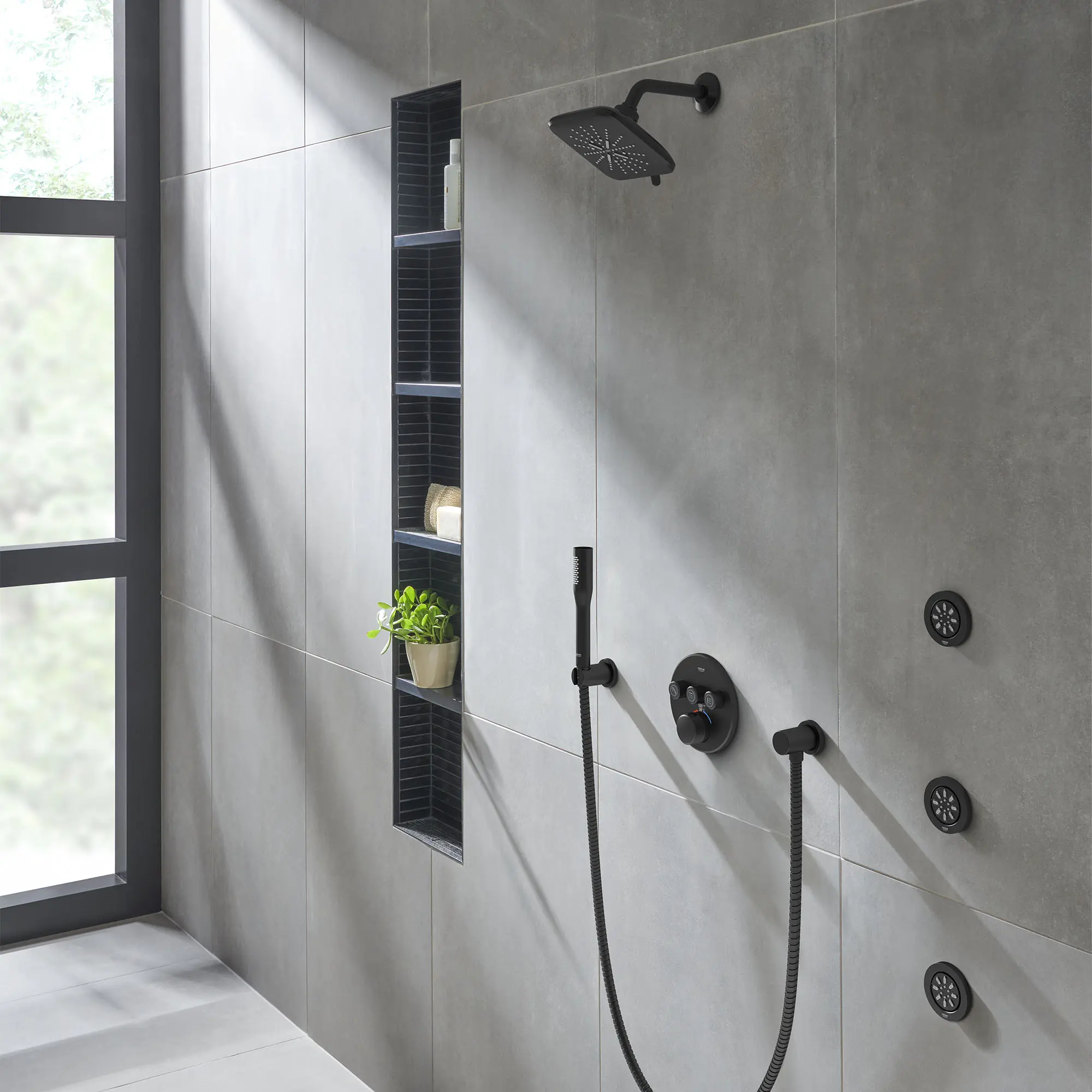 Rainshower Round  Handshower Wall Mount Holder - Image 14