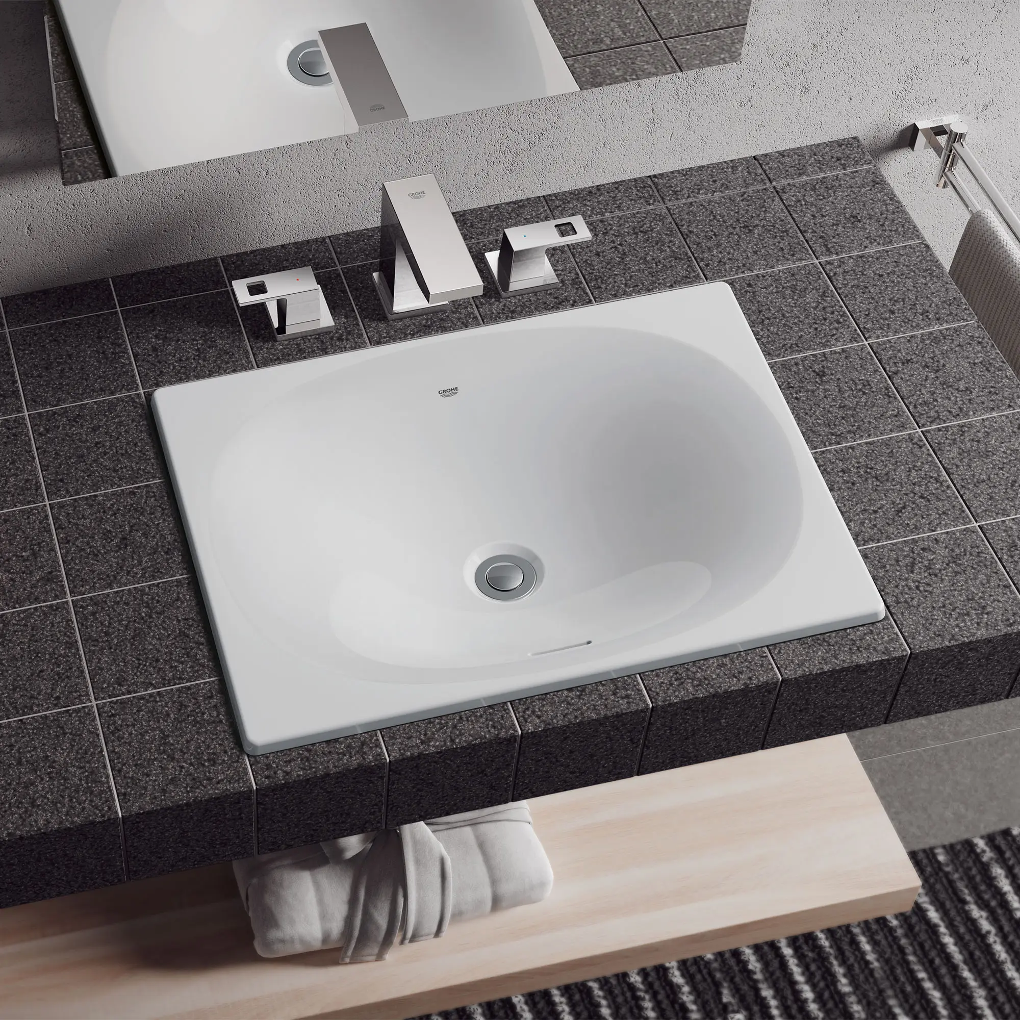 Under Counter 21" Bathroom Sink - Image 3