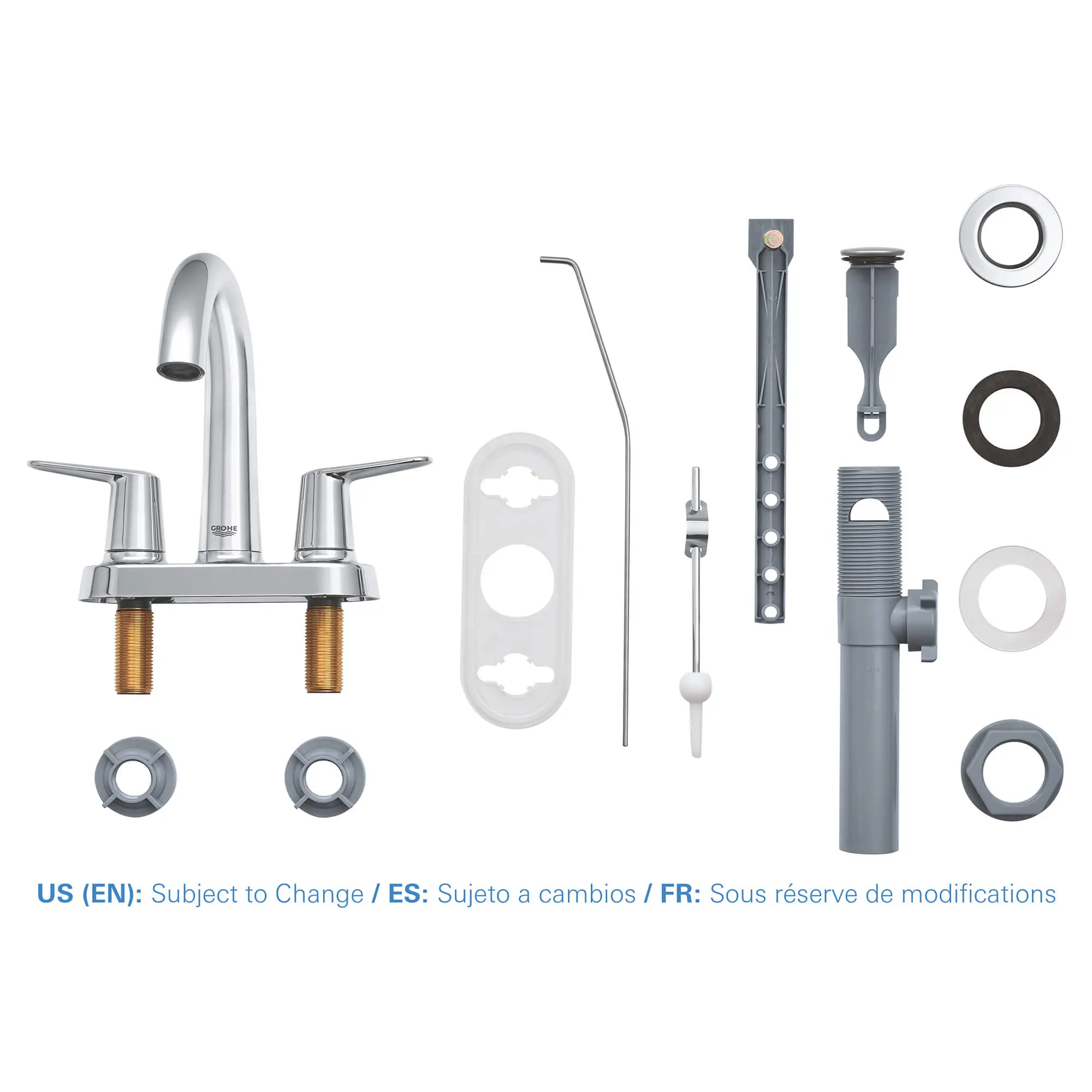 Veletto 2-handle 4" Centerset Bathroom Faucet, 1.2 GPM (4.5 L/min) - Image 7