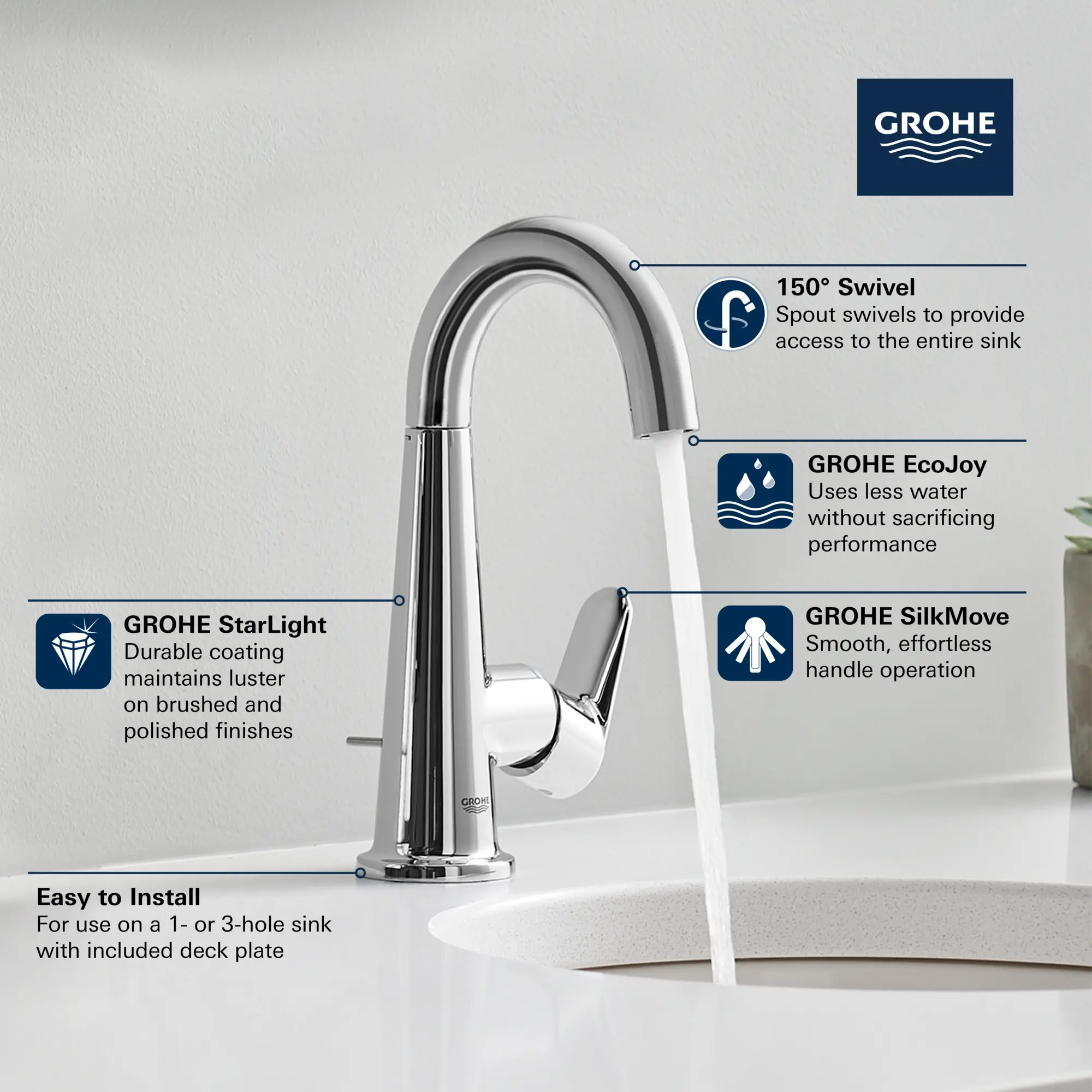 Veletto Single-Handle 4" Centerset Bathroom Faucet, 1.2 GPM (4.5 L/min) - Image 14