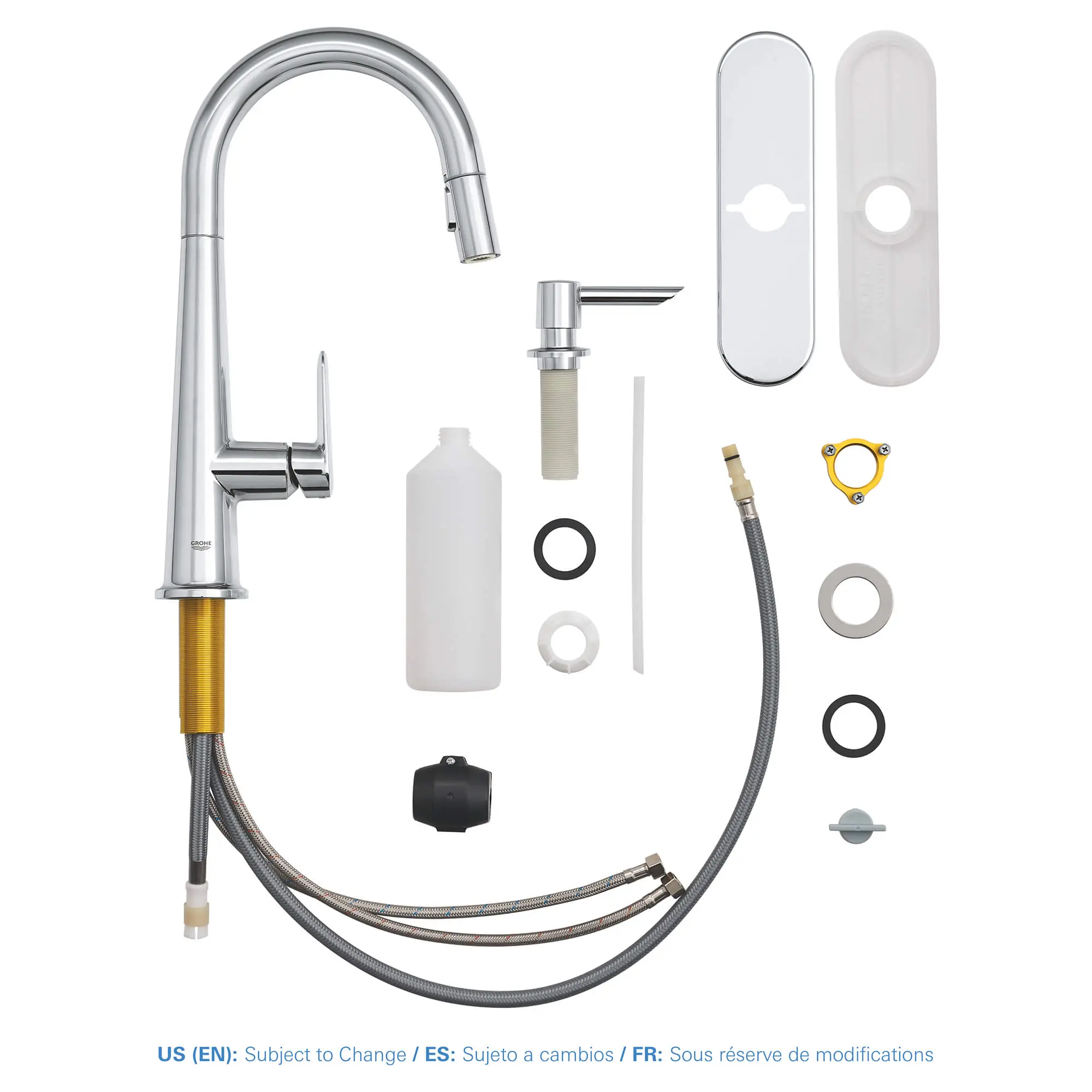 Veletto Single-handle Pull-down Kitchen Faucet - Image 12